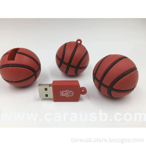basketball 3D ball shape usb sticks PVC made basketballer flash drives